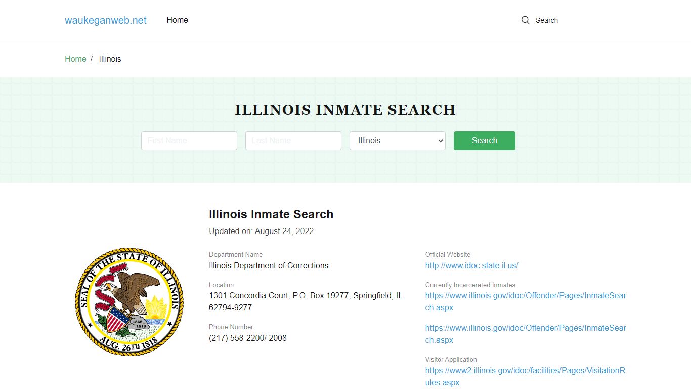 Illinois Inmate Search – Illinois Department of Corrections Offender Lookup