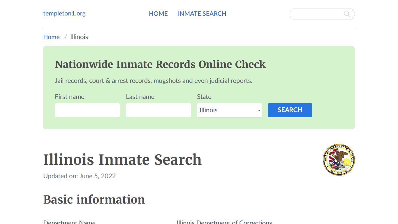 Illinois Inmate Search – Illinois Department of Corrections Offender Lookup